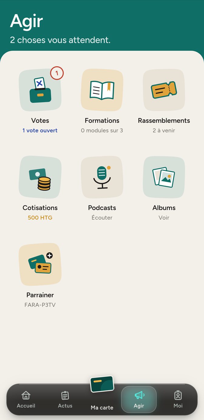 Agir : votes, formations, rassemblements, cotisations, podcasts et albums